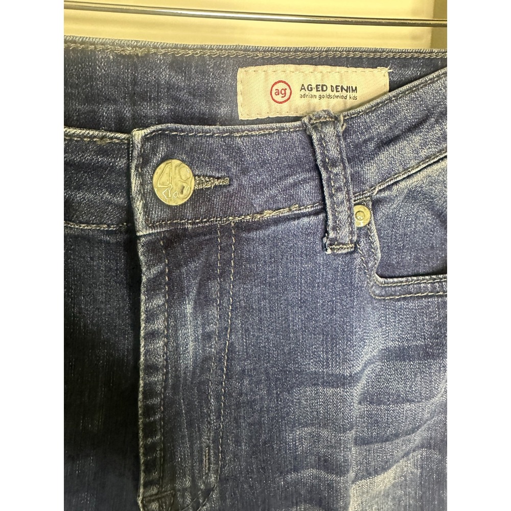AG Adriano Goldschmeid The Stryker Boys Slim Straight Medium Dark Wash Jeans 16 - Picture 6 of 14